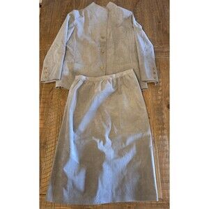 VTG Abe Schrader Grey Suede Blazer & Skirt PLEASE SEE PICTURES FOR MEASUREMENTS